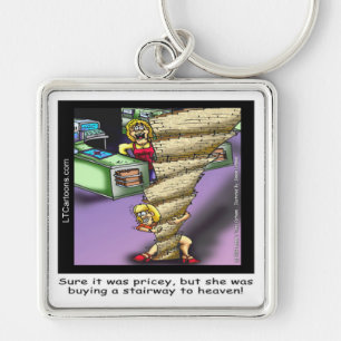 Pricey Heavenly Stairway Funny Keychain