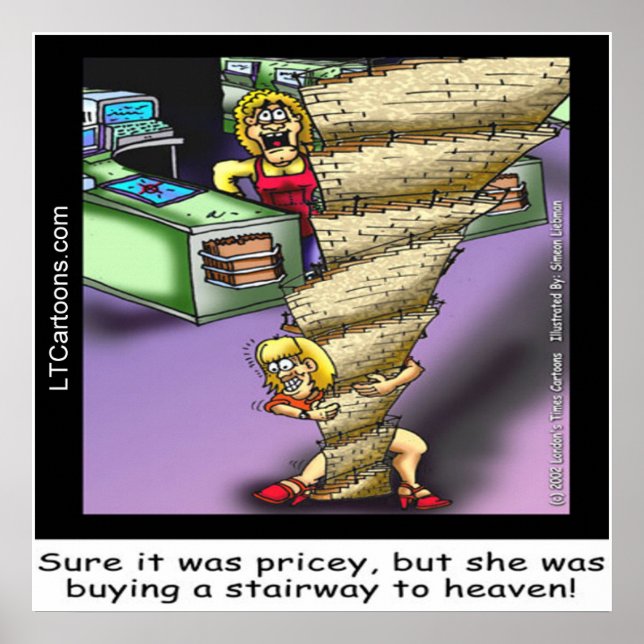 Pricey Heavenly Stairway Poster by Rick London (Front)