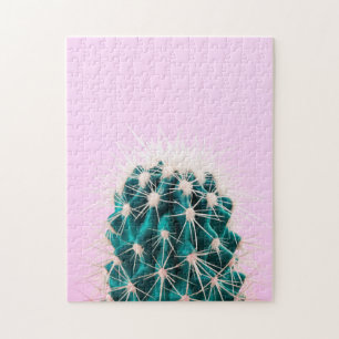 Prickley Cactus on Pink Jigsaw Puzzle