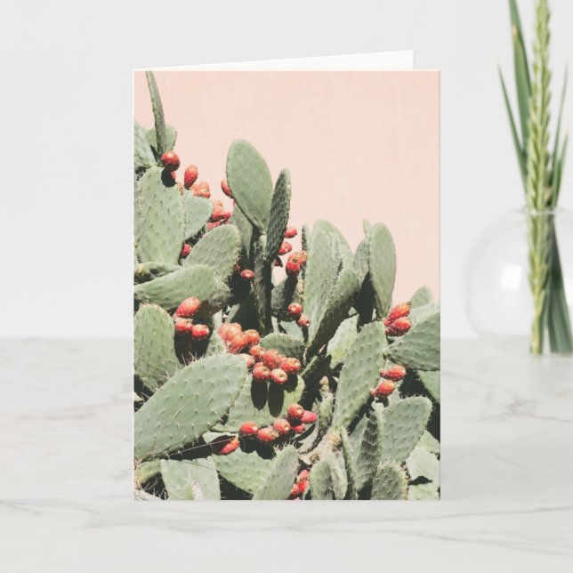 Prickley Pear Cactus Card (Front)