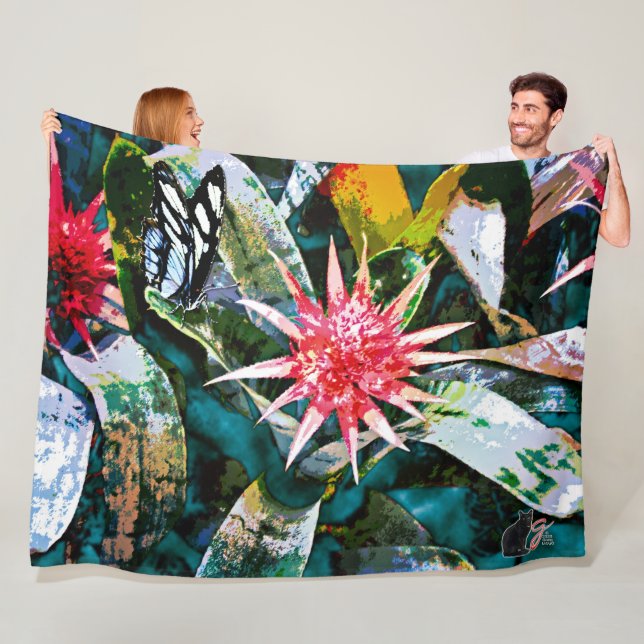 Prickly Bromie Fleece Blanket (In Situ)