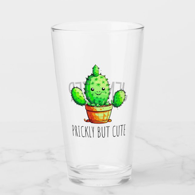 Prickly but cute glass (Front)