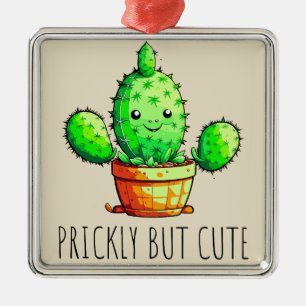 Prickly but cute metal ornament