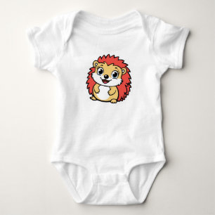 Prickly Cute Hedgehog Snugglesuit Baby Bodysuit
