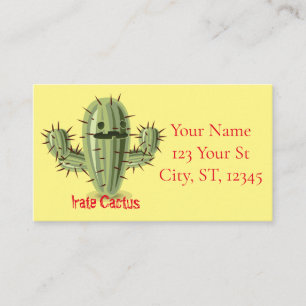 Prickly Irate Cactus Thunder_Cove Business Card