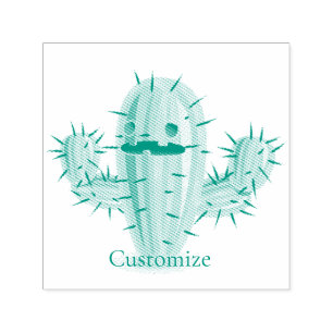 Prickly Irate Cactus Thunder_Cove Self-inking Stamp
