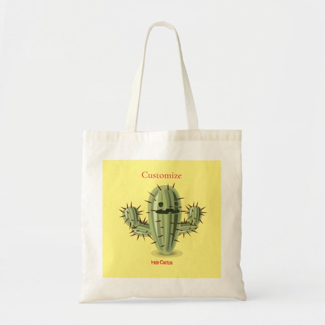 Prickly Irate Cactus Thunder_Cove Tote Bag (Front)