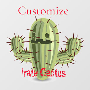 Prickly Irate Cactus Thunder_Cove Window Cling