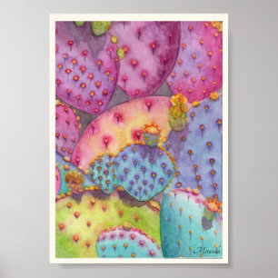 Prickly Pear Art Print Suitable Framing Miranda
