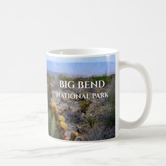 Prickly Pear Cactus, Blossoms, Big Bend Coffee Mug (Right)