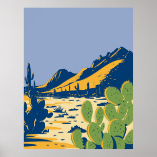 Prickly Pear Cactus Poster