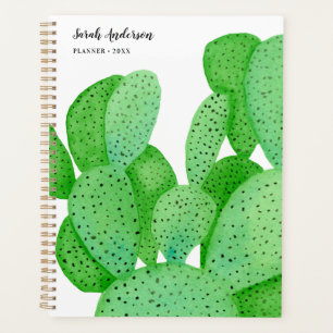Prickly Pear Cactus Script Personalized Planner