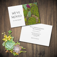 Prickly Pear Cactus We've Moved Simple Red