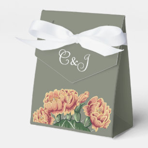 Prickly Pear Desert Cactus Flowers Wedding Favor Box