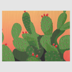 Prickly Pear Desert Sunset Decoupage Tissue Paper