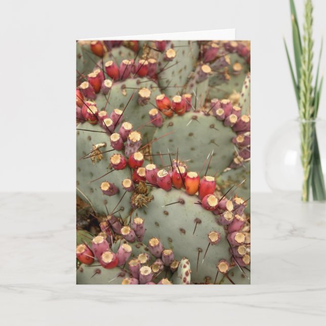 Prickly pear greeting card (Front)