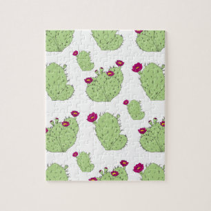 Prickly Pear Pattern Jigsaw Puzzle