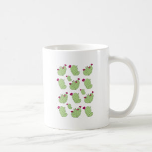 Prickly Pear Pattern Texas State Plant Cactus Love Coffee Mug