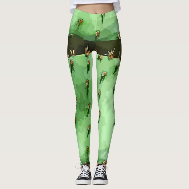 Prickly Pear Women's Leggings (Front)