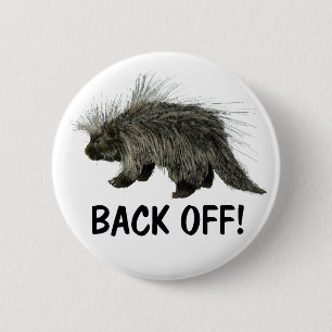 Prickly Porky 2 Inch Round Button