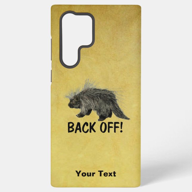 Prickly Porky - Back Off Samsung Galaxy S22 Ultra Case (Back)