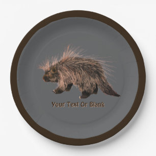 Prickly Porky Paper Plate