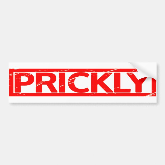 Prickly Stamp Bumper Sticker (Front)