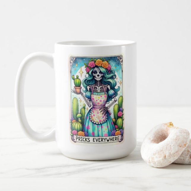Pricks Everywhere Coffee Mug (With Donut)