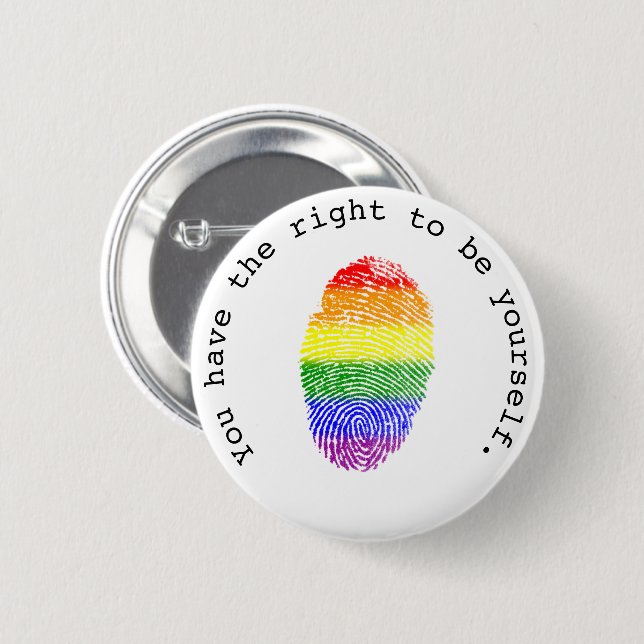 Pride 2 Inch Round Button (Front & Back)