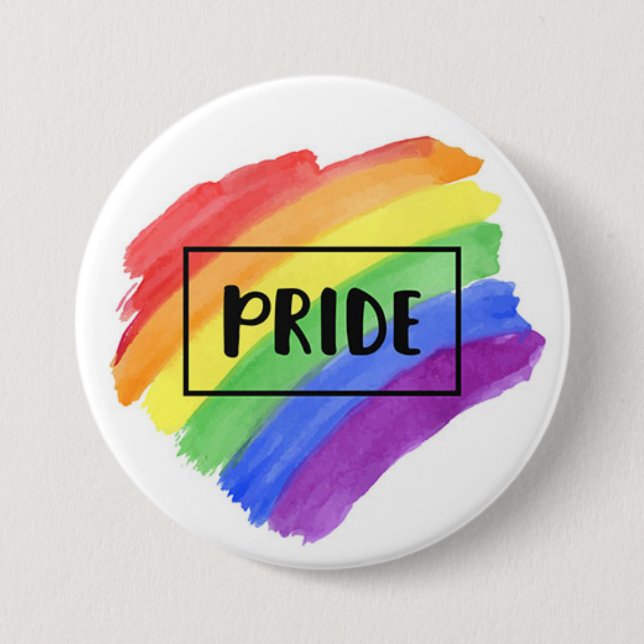 Pride 3 Inch Round Button (Front)
