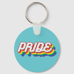 Pride   70's Style Keychain