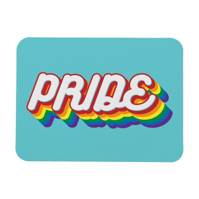 Pride | 70's Style Magnet (Horizontal)