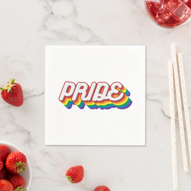 Pride | 70's Style Napkin (Insitu)