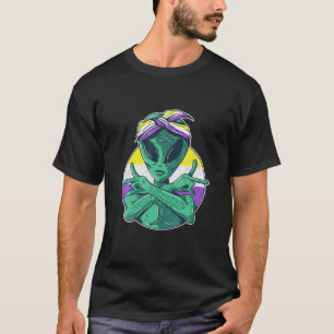 Pride Alien LGBTQ Enby Non-Binary T-Shirt