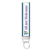 Pride "All Are Welcome" Keychain