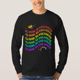 Pride All Pride No Prejudice Retro T-Shirt