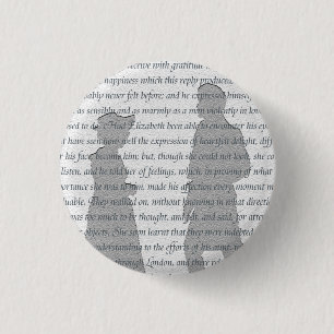 Pride and Prejudice 1 Inch Round Button