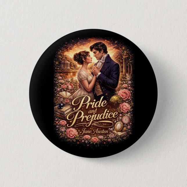 Pride and Prejudice 2 Inch Round Button (Front)