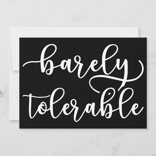 Pride And Prejudice - Barely Tolerable I (Front)