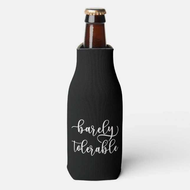 Pride And Prejudice - Barely Tolerable I Bottle Cooler (Bottle Front)