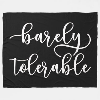 Pride And Prejudice - Barely Tolerable I Fleece Blanket