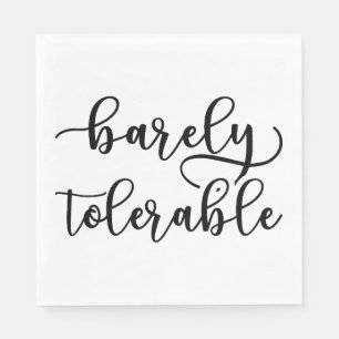Pride And Prejudice - Barely Tolerable I Napkin