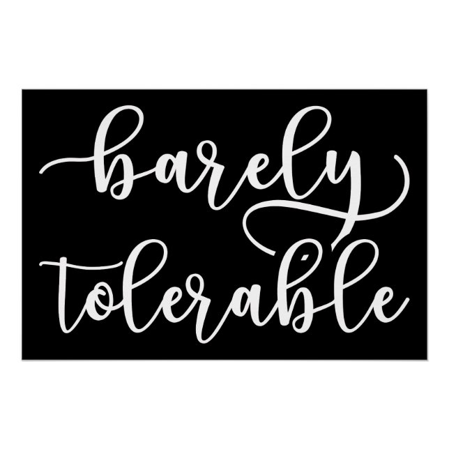 Pride And Prejudice - Barely Tolerable I Poster (Front)