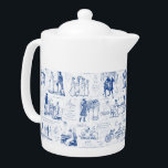 Pride and Prejudice Blue Toile Quotes<br><div class="desc">Illustrations from 1894 edition of Pride and Prejudice by Jane Austen with memorable quotes in monochrome blue and white toile style,  for the lovers of the book,  Mr. Darcy and Regency era romance.</div>