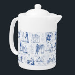 Pride and Prejudice Blue Toile Quotes<br><div class="desc">Illustrations from 1894 edition of Pride and Prejudice by Jane Austen with memorable quotes in monochrome blue and white toile style,  for the lovers of the book,  Mr. Darcy and Regency era romance.</div>