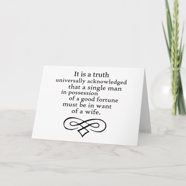 Pride and Prejudice Card (Front)