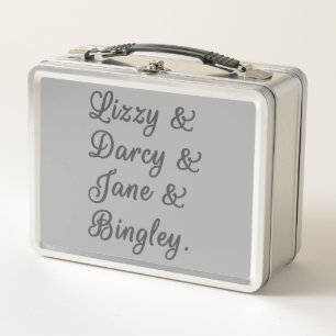 Pride and Prejudice Couples I Metal Lunch Box