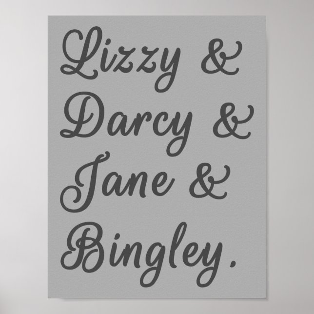 Pride and Prejudice Couples I Poster (Front)