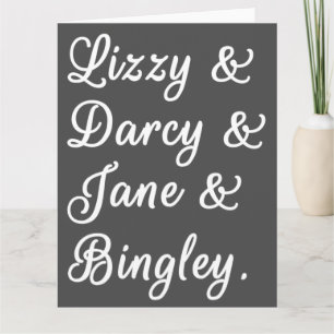 Pride and Prejudice Couples II Card