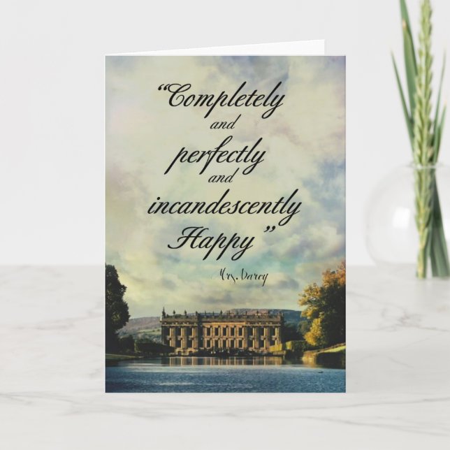 Pride and Prejudice Greeting Card (Front)